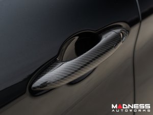 Alfa Romeo Stelvio Exterior Door Handle Set - Carbon Fiber